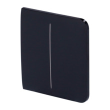 AJAX AJ-SIDEBUTTON-2G-B Panel táctil para un interruptor doble de luz - Compatible con AJ-LIGHTCORE-2G - Retroiluminación LED -