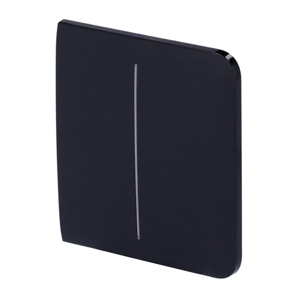 AJAX AJ-SIDEBUTTON-2G-B Panel táctil para un interruptor doble de luz - Compatible con AJ-LIGHTCORE-2G - Retroiluminación LED -