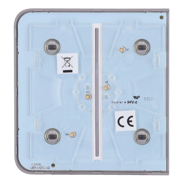AJAX AJ-SIDEBUTTON-2G-GRE Panel táctil para interruptor de luz doble - Compatible con AJ-LIGHTCORE-2G - Retroiluminación LED - P (3)