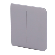 AJAX AJ-SIDEBUTTON-2G-GRE Panel táctil para interruptor de luz doble - Compatible con AJ-LIGHTCORE-2G - Retroiluminación LED - P