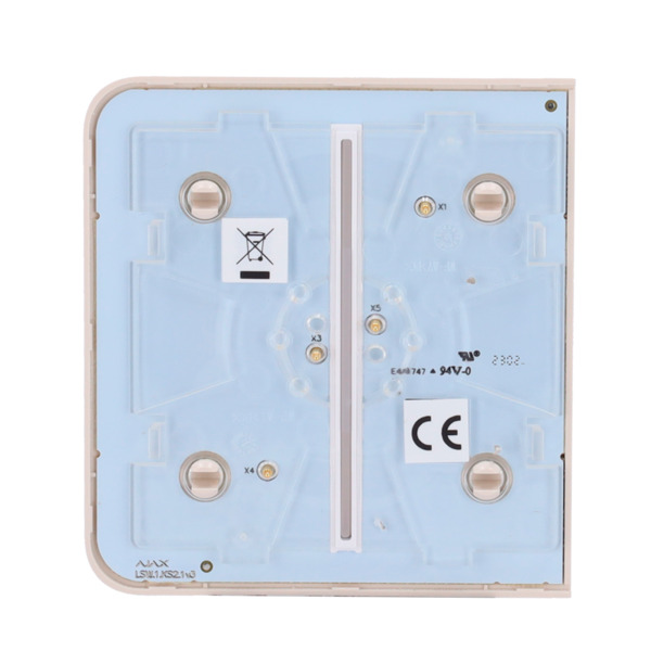 AJAX AJ-SIDEBUTTON-2G-IVO Panel táctil para interruptor de luz doble - Compatible con AJ-LIGHTCORE-2G - Retroiluminación LED - P (3)
