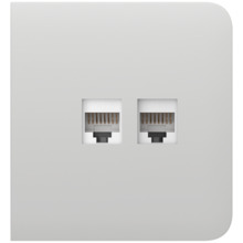 AJAX AJ-SIDECOVER-LAN-W Tapa lateral para enchufe Ethernet - Compatible con AJ-OUTLETCORE-LAN-W - Requiere marco AJ-FRAME - Colo