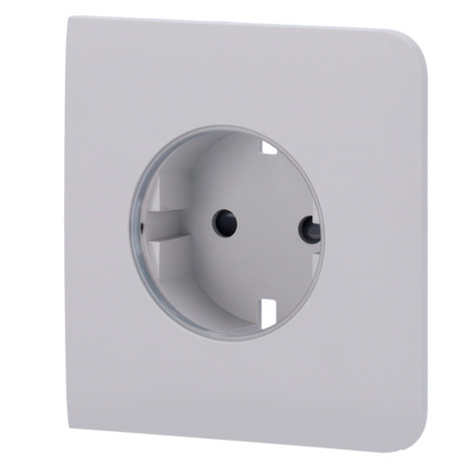 Comprar AJAX AJ-SIDECOVER-SMART-FOG Tapa lateral para enchufe inteligente tipo F - Compatible con AJ-OUTLETCORE-SMART - Indicador LED sobre estado del enchufe y consumo - Botón táctil para control manual - Retroalimentación LED - Color niebla