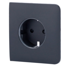 AJAX AJ-SIDECOVER-SMART-GRA Tapa lateral para enchufe inteligente tipo F - Compatible con AJ-OUTLETCORE-SMART - Indicador LED so