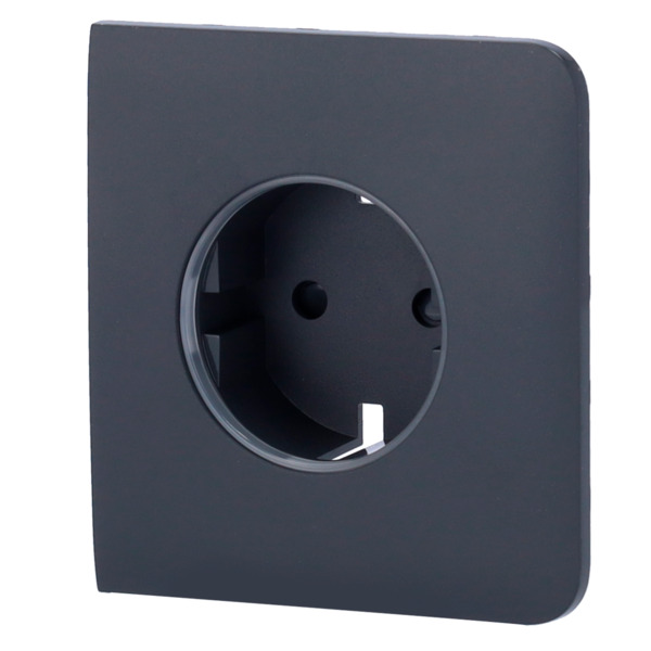 AJAX AJ-SIDECOVER-SMART-GRA Tapa lateral para enchufe inteligente tipo F - Compatible con AJ-OUTLETCORE-SMART - Indicador LED so