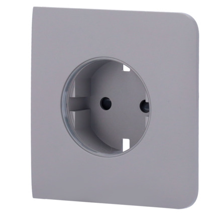 Comprar AJAX AJ-SIDECOVER-SMART-GRE Tapa lateral para enchufe inteligente tipo F - Compatible con AJ-OUTLETCORE-SMART - Indicador LED sobre estado del enchufe y consumo - Botón táctil para control manual - Retroalimentación LED - Color gris