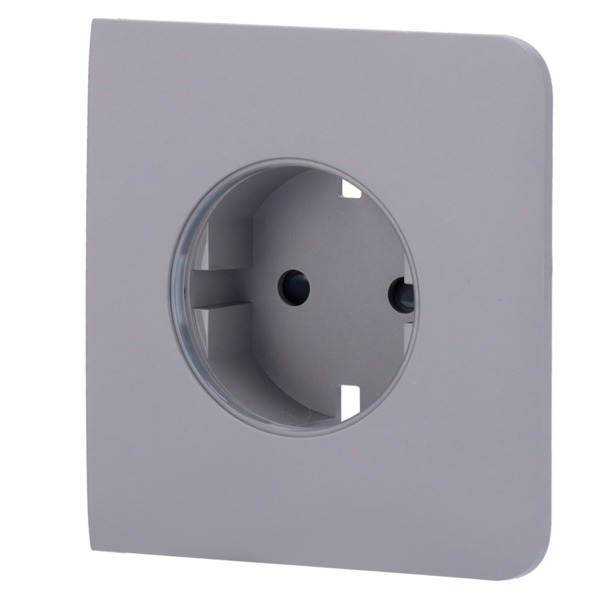 AJAX AJ-SIDECOVER-SMART-GRE Tapa lateral para enchufe inteligente tipo F - Compatible con AJ-OUTLETCORE-SMART - Indicador LED so