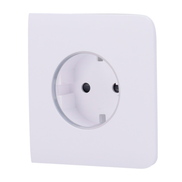 AJAX AJ-SIDECOVER-SMART-W Tapa lateral para enchufe inteligente tipo F - Compatible con AJ-OUTLETCORE-SMART - Indicador LED sobr