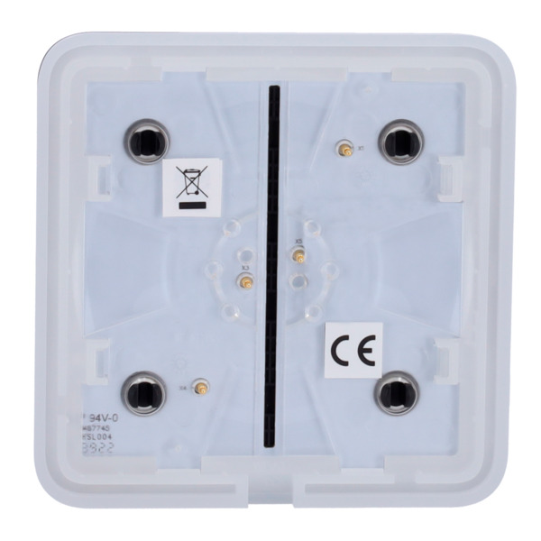 AJAX AJ-SOLOBUTTON-1G2W-B Panel táctil para un interruptor de luz - Compatible AJ-LIGHTCORE-1G / -2W - Retroiluminación LED - Pa (5)