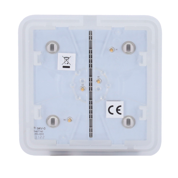 AJAX AJ-SOLOBUTTON-1G2W-FOG Panel táctil para un interruptor de luz - Compatible AJ-LIGHTCORE-1G / -2W - Retroiluminación LED - (3)