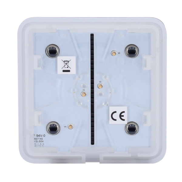 AJAX AJ-SOLOBUTTON-1G2W-GRA Panel táctil para un interruptor de luz - Compatible AJ-LIGHTCORE-1G / -2W - Retroiluminación LED - (3)