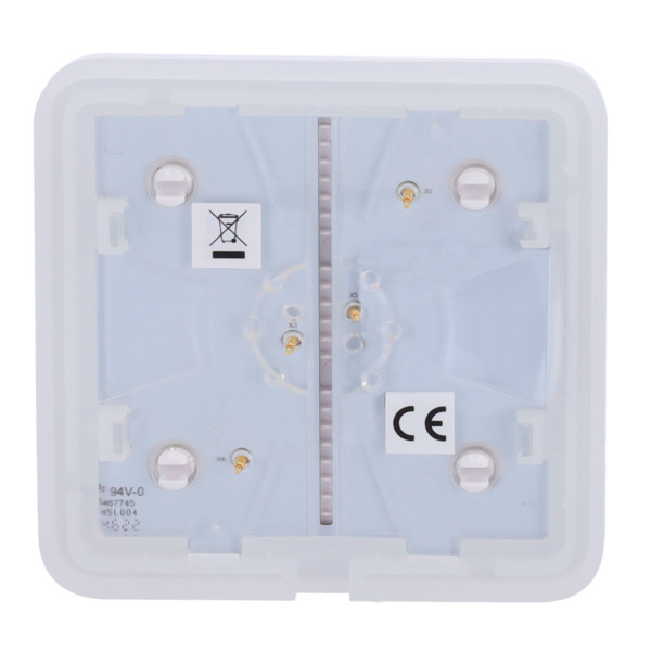 AJAX AJ-SOLOBUTTON-1G2W-W Panel táctil para interruptor de luz - Compatible con AJ-LIGHTCORE-1G / -2W - Retroiluminación LED - P (5)