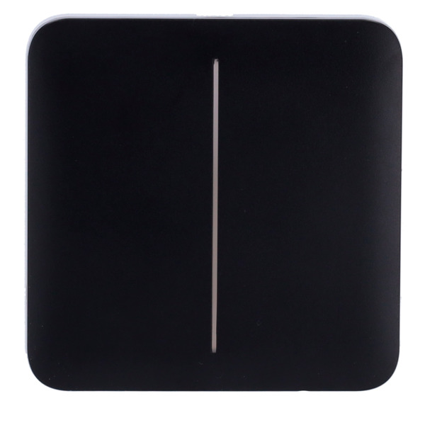 AJAX AJ-SOLOBUTTON-2G-B Panel táctil para interruptor de luz doble - Compatibilidad con AJ-LIGHTCORE-2G - Retroiluminación LED - (1)