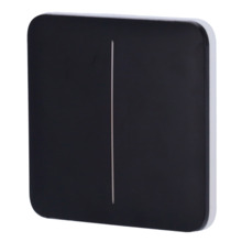 AJAX AJ-SOLOBUTTON-2G-B Panel táctil para interruptor de luz doble - Compatibilidad con AJ-LIGHTCORE-2G - Retroiluminación LED -