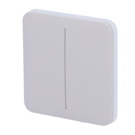 Comprar AJAX AJ-SOLOBUTTON-2G-FOG Panel táctil para interruptor de luz doble  - Compatibilidad con AJ-LIGHTCORE-2G - Retroiluminación LED - Panel táctil sin contacto - Color niebla - Ajax - LightSwitch SoloButton