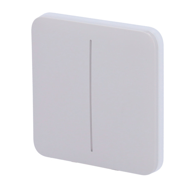 AJAX AJ-SOLOBUTTON-2G-FOG Panel táctil para interruptor de luz doble - Compatibilidad con AJ-LIGHTCORE-2G - Retroiluminación LE