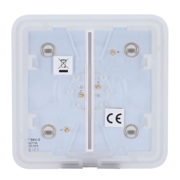 AJAX AJ-SOLOBUTTON-2G-FOG Panel táctil para interruptor de luz doble  - Compatibilidad con AJ-LIGHTCORE-2G - Retroiluminación LE (3)
