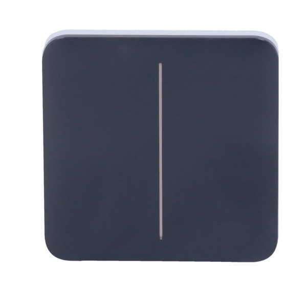 AJAX AJ-SOLOBUTTON-2G-GRA Panel táctil para interruptor de luz doble  - Compatibilidad con AJ-LIGHTCORE-2G - Retroiluminación LE (1)