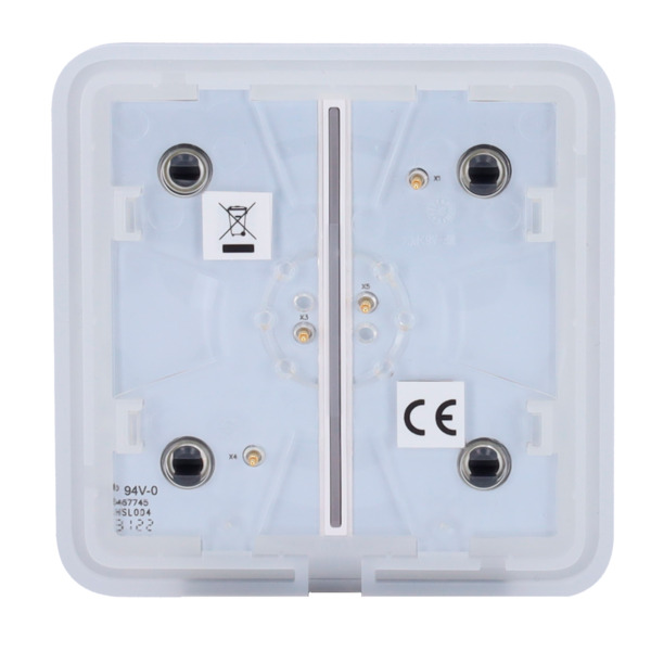 AJAX AJ-SOLOBUTTON-2G-GRA Panel táctil para interruptor de luz doble  - Compatibilidad con AJ-LIGHTCORE-2G - Retroiluminación LE (3)