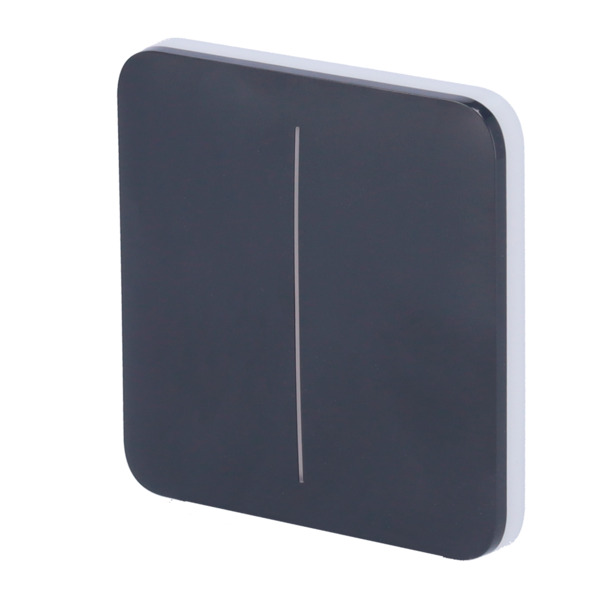 AJAX AJ-SOLOBUTTON-2G-GRA Panel táctil para interruptor de luz doble - Compatibilidad con AJ-LIGHTCORE-2G - Retroiluminación LE