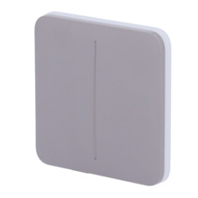 AJAX AJ-SOLOBUTTON-2G-GRE Panel táctil para interruptor de luz doble  - Compatibilidad con AJ-LIGHTCORE-2G - Retroiluminación LE