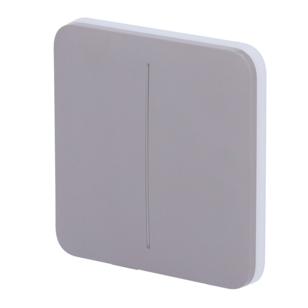 AJAX AJ-SOLOBUTTON-2G-GRE Panel táctil para interruptor de luz doble - Compatibilidad con AJ-LIGHTCORE-2G - Retroiluminación LE