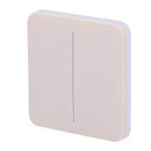 AJAX AJ-SOLOBUTTON-2G-IVO Panel táctil para interruptor de luz doble  - Compatibilidad con AJ-LIGHTCORE-2G - Retroiluminación LE