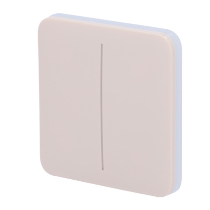 Comprar AJAX AJ-SOLOBUTTON-2G-IVO Panel táctil para interruptor de luz doble  - Compatibilidad con AJ-LIGHTCORE-2G - Retroiluminación LED - Panel táctil sin contacto - Color marfil - Ajax - LightSwitch SoloButton
