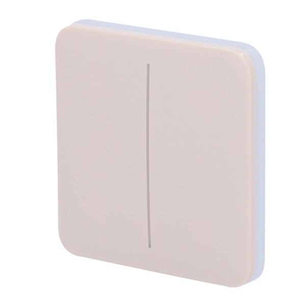 AJAX AJ-SOLOBUTTON-2G-IVO Panel táctil para interruptor de luz doble - Compatibilidad con AJ-LIGHTCORE-2G - Retroiluminación LE