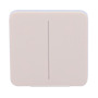 AJAX AJ-SOLOBUTTON-2G-IVO Panel táctil para interruptor de luz doble  - Compatibilidad con AJ-LIGHTCORE-2G - Retroiluminación LE (2)