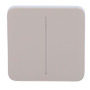 AJAX AJ-SOLOBUTTON-2G-OLI Panel táctil para interruptor de luz doble  - Compatibilidad con AJ-LIGHTCORE-2G - Retroiluminación LE (2)