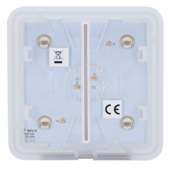 AJAX AJ-SOLOBUTTON-2G-OYS Panel táctil para interruptor de luz doble  - Compatibilidad con AJ-LIGHTCORE-2G - Retroiluminación LE (3)
