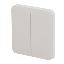 AJAX AJ-SOLOBUTTON-2G-OYS Panel táctil para interruptor de luz doble  - Compatibilidad con AJ-LIGHTCORE-2G - Retroiluminación LE