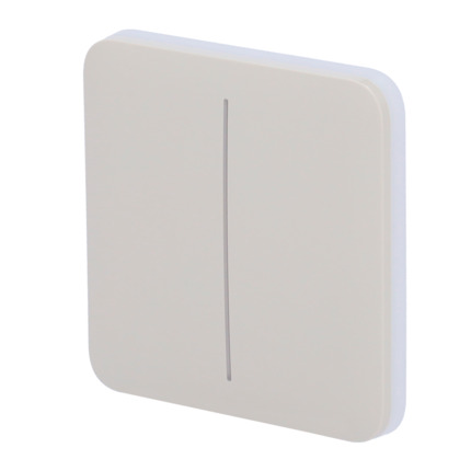 Comprar AJAX AJ-SOLOBUTTON-2G-OYS Panel táctil para interruptor de luz doble  - Compatibilidad con AJ-LIGHTCORE-2G - Retroiluminación LED - Panel táctil sin contacto - Color ostra - Ajax - LightSwitch SoloButton
