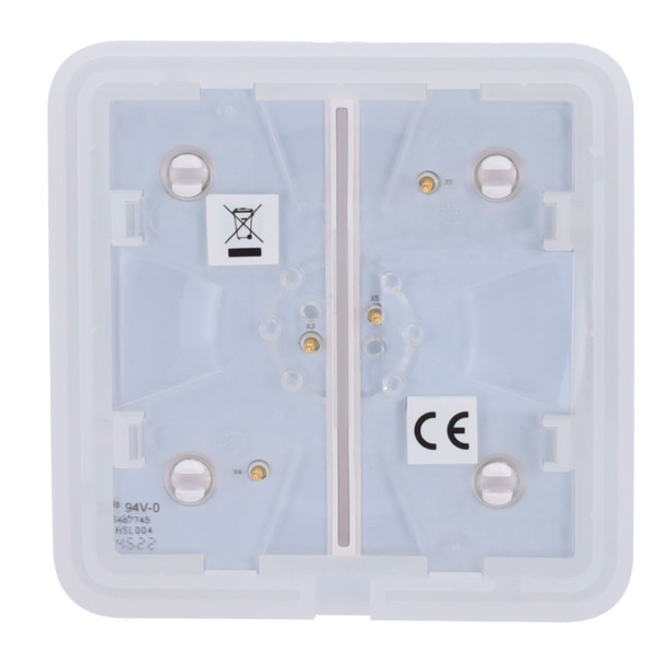 AJAX AJ-SOLOBUTTON-2G-W Panel táctil para interruptor de luz doble  - Compatibilidad con AJ-LIGHTCORE-2G - Retroiluminación LED (5)