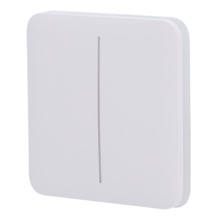 AJAX AJ-SOLOBUTTON-2G-W Panel táctil para interruptor de luz doble  - Compatibilidad con AJ-LIGHTCORE-2G - Retroiluminación LED