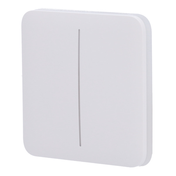 AJAX AJ-SOLOBUTTON-2G-W Panel táctil para interruptor de luz doble - Compatibilidad con AJ-LIGHTCORE-2G - Retroiluminación LED