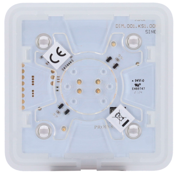 AJAX AJ-SOLOBUTTON-DIMMER-W Panel táctil para interruptor de luz regulable - Compatible con AJ-LIGHTCORE-DIMMER - Retroiluminaci (5)