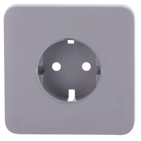 AJAX AJ-SOLOCOVER-GRE Tapa para enchufe básico tipo F - Compatible con AJ-OUTLETCORE-BASIC - Protección contra polvo, salpicadur (1)