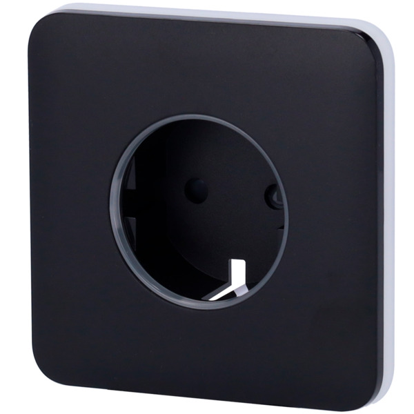 AJAX AJ-SOLOCOVER-SMART-B Tapa frontal para enchufe inteligente tipo F - Compatible con AJ-OUTLETCORE-SMART - Indicador LED sobr