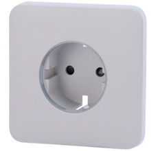AJAX AJ-SOLOCOVER-SMART-FOG Tapa frontal para enchufe inteligente tipo F - Compatible con AJ-OUTLETCORE-SMART - Indicador LED so