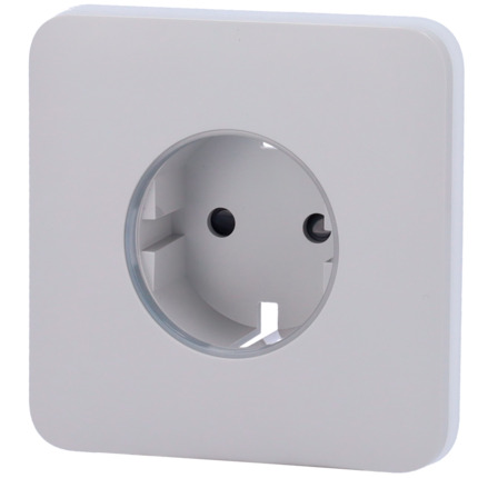 Comprar AJAX AJ-SOLOCOVER-SMART-FOG Tapa frontal para enchufe inteligente tipo F - Compatible con AJ-OUTLETCORE-SMART - Indicador LED sobre estado del enchufe y consumo - Botón táctil para control manual - Retroalimentación LED - Color niebla