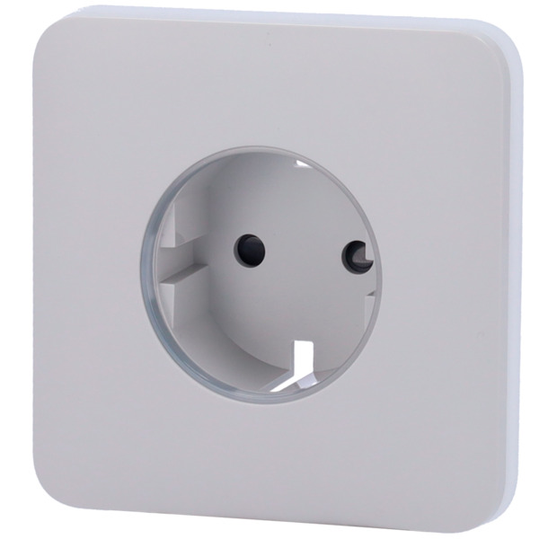 AJAX AJ-SOLOCOVER-SMART-FOG Tapa frontal para enchufe inteligente tipo F - Compatible con AJ-OUTLETCORE-SMART - Indicador LED so