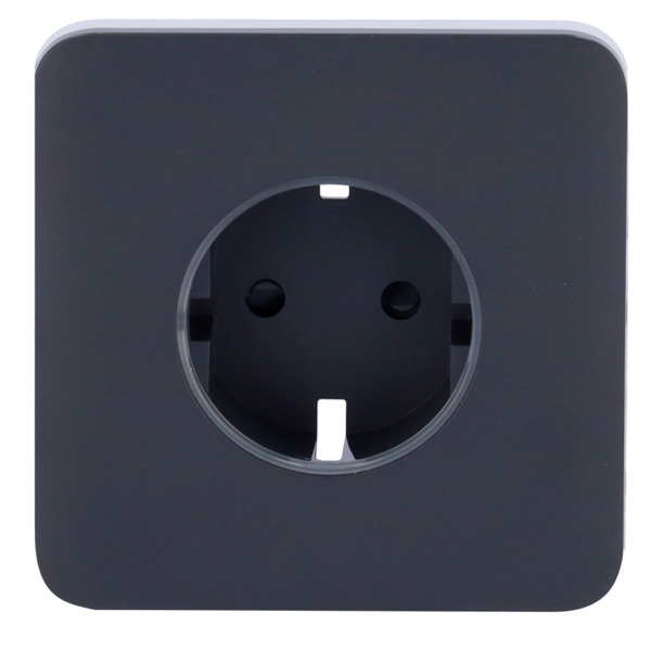 AJAX AJ-SOLOCOVER-SMART-GRA Tapa frontal para enchufe inteligente tipo F - Compatible con AJ-OUTLETCORE-SMART - Indicador LED so (1)