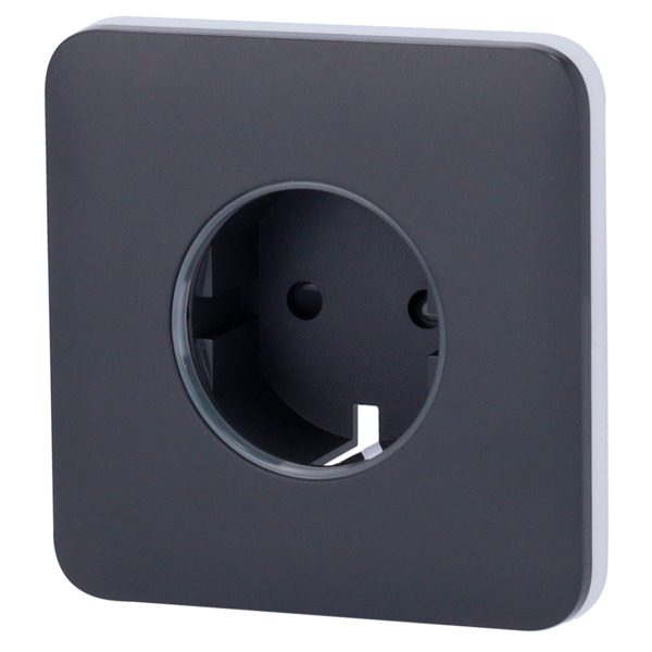 AJAX AJ-SOLOCOVER-SMART-GRA Tapa frontal para enchufe inteligente tipo F - Compatible con AJ-OUTLETCORE-SMART - Indicador LED so