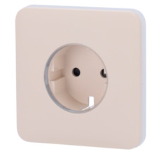AJAX AJ-SOLOCOVER-SMART-IVO Tapa frontal para enchufe inteligente tipo F - Compatible con AJ-OUTLETCORE-SMART - Indicador LED so