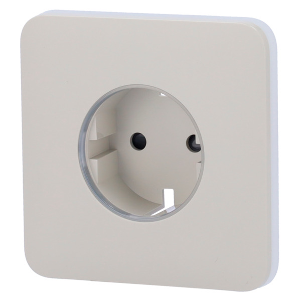 AJAX AJ-SOLOCOVER-SMART-OYS Tapa frontal para enchufe inteligente tipo F - Compatible con AJ-OUTLETCORE-SMART - Indicador LED so