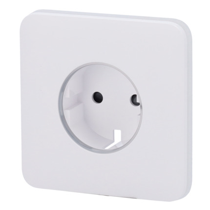 Comprar AJAX AJ-SOLOCOVER-SMART-W Tapa frontal para enchufe inteligente tipo F - Compatible con AJ-OUTLETCORE-SMART - Indicador LED sobre estado del enchufe y consumo - Botón táctil para control manual - Retroalimentación LED - Color blanco