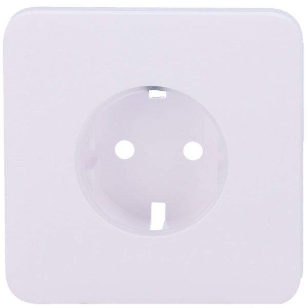 AJAX AJ-SOLOCOVER-W Tapa para enchufe básico tipo F - Compatible con AJ-OUTLETCORE-BASIC - Protección contra polvo, salpicaduras (1)