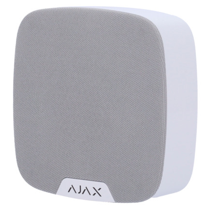 Comprar AJAX AJ-SPEAKERPHONE-W Módulo de voz inalámbrico - Inalámbrico 868 MHz Jeweller - Presión sonora máxima 103 dB - Alimentación 4 pilas CR123A 3.0 V - Optimización de voz con IA - Soporte con tornillo de fijación
